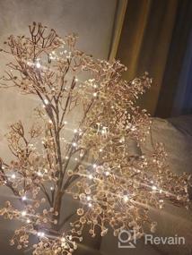 img 7 attached to Hairui Lighted Gypsophila Tree 4FT 90 LED Artificial Baby Breath Flowers With Lights For Wedding Party Winter Christmas Holiday Decoration
