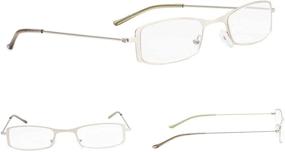 img 1 attached to Set of 3 Women's Lightweight Small Reading Glasses - Compact Little Readers for Improved Vision