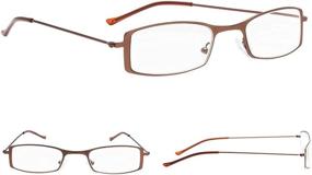 img 2 attached to Set of 3 Women's Lightweight Small Reading Glasses - Compact Little Readers for Improved Vision