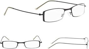 img 3 attached to Set of 3 Women's Lightweight Small Reading Glasses - Compact Little Readers for Improved Vision