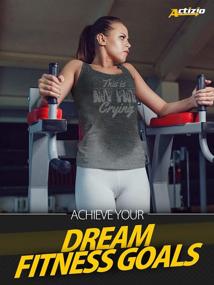 img 2 attached to Actizio Sweat Activated Funny Workout This Is My Fat Crying Women's Tank Top