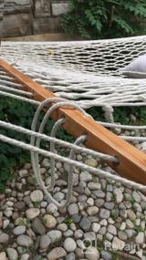 img 8 attached to COT21 Cotton Rope Double Hammock By Vivere