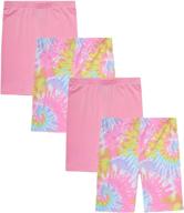 dreamstar active stretch shorts tie dye girls' clothing : active logo