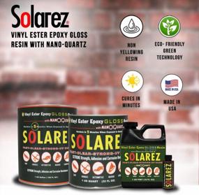 img 2 attached to SOLAREZ UV Cure Nano-Quartz Vinyl Ester Epoxy Gloss Resin (Quart) UV Solar Cure, Non-Tacky, Scratch & Heat Resistant ~ Surfboard, Craft, Hobby, Marine, Spa, RC, Woodwork, Tabletops, Coating, USA Made