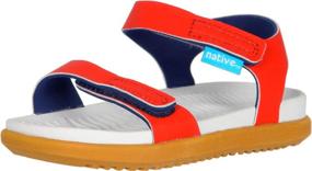 img 1 attached to 👟 Stylish and Comfy: Native Charley Little Regatta Toffee Boys' Sandals - Premium Shoes