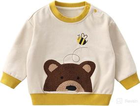 img 4 attached to Crewneck Sweatshirt Pullover Sweatshirts Toddler Apparel & Accessories Baby Boys best: Clothing