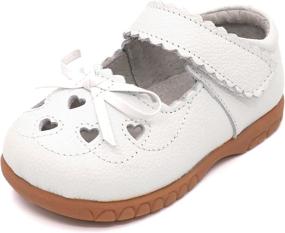 img 4 attached to Femizee Leather Design Princess Toddler Girls' School Uniforms ~ Shoes