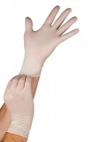 img 1 attached to Неопудренные смотровые перчатки: латексные песочные часы HandPRO 400 для обеих рук, толщина 0,12 мм, длина 240 мм, размер X-Small - 100 перчаток в коробке, 10 коробок в упаковке