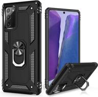 lumarke galaxy note 20 case: military grade, magnetic kickstand, car mount compatible, black logo