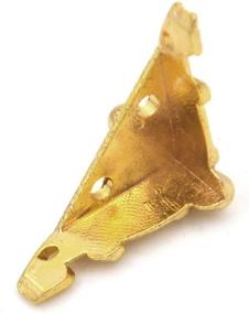 img 1 attached to Set Of 25 Antique Brass Tiny Leg-Shaped Decorative Feet Corner Protectors For Jewelry And Gift Boxes, Embossing Wood Cases, And Decor, 36X198Mm (Gold)