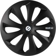 🚗 high-quality sparco spc1670bk sicilia wheel covers, black, set of 4, 16" - enhance your vehicle's style and protection! логотип