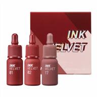 peripera ink the velvet lip tint: high pigment & long-lasting in red and nude shades - vegan & gluten-free logo