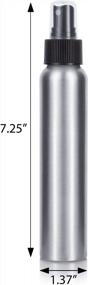 img 3 attached to Portable And Durable Aluminum Spray Bottles - Get Our 3 Pack JUVITUS Mister Set With Refillable 4 Oz Capacity And Travel Bag!