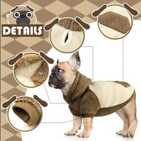 img 2 attached to Зимняя одежда Hoodie Thermal Doggie