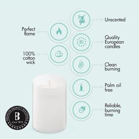img 2 attached to BOLSIUS Votive Candles - 20 Pack Restaurant Candles In White Unbreakable Plastic Cups - 24 Hours - Premium European Quality - Unscented Smooth And Smokeless Relight Candles