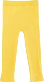 img 4 attached to Silky Toes Leggings Toddler Seamless Apparel & Accessories Baby Girls ... Clothing