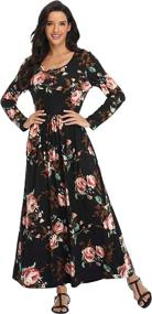 img 1 attached to VintageClothing - Classic 👗 Women's Sleeve Pockets Dresses & Apparel