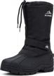aleader waterproof insulated snow boots for men's winter logo