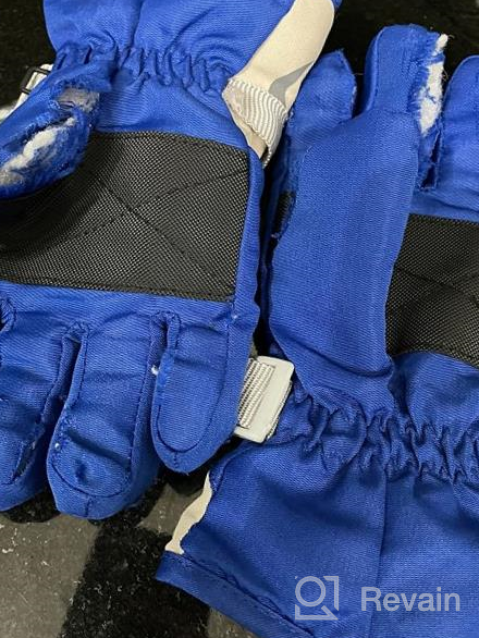 img 1 attached to 🧤 Winter Protection Fleece Waterproof Gloves for Boys - Perfect Cold Weather Accessories review by Trey Dikici