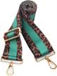 wide shoulder strap, adjustable length replacement straps crossbody handbag purse strap (wide：1.97'') (gold buckle-green) logo