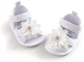 img 4 attached to Soft Sole Summer Sandals For Baby Boys And Girls - First Walkers Beach Shoes And Flat Shoes