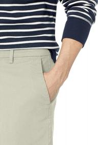 img 1 attached to Washed Twill Stretch Shorts For Men: Stay Comfortable All Day With Savane'S Stylish Design