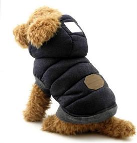 img 4 attached to 🐶 SELMAI Hooded Dog Coat for Toy Breeds: Stylish Small Puppy Clothes (Size Runs Small One to Two Sizes Than US Size)
