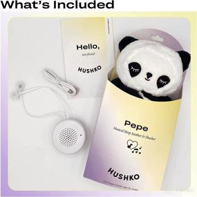 img 1 attached to Hushko White Noise Baby Sound Machine: Sleeping Toy Panda - Soothe Your Baby's Sleep with Shusher, Heart Beat, Lullaby & More!