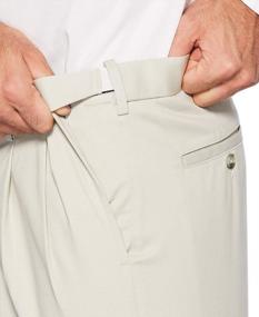 img 1 attached to Savane Men's Stretch Ultimate Performance Pleated Chino Pants with Expandable Waistband (30-60 Big & Tall): Style, Comfort, and Versatility!