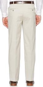 img 2 attached to Savane Men's Stretch Ultimate Performance Pleated Chino Pants with Expandable Waistband (30-60 Big & Tall): Style, Comfort, and Versatility!