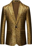 stand out with uninukoo's stylish yellow 1-button men's blazer - perfect for weddings and formal events logo