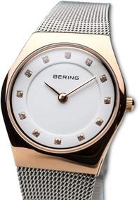 img 3 attached to Bering Women's Slim Watch 11927-064: Classic ⌚ Collection with Stainless Steel Strap and Sapphire Crystal