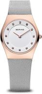 bering women's slim watch 11927-064: classic ⌚ collection with stainless steel strap and sapphire crystal логотип