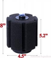 эффективная фильтрация аквариума с губчатым фильтром xy-380 - диаметр 4,5 дюйма и высота 8,0 дюйма (1 шт.) логотип