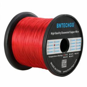 img 2 attached to BNTECHGO 26 AWG Enameled Copper Wire - Magnet Winding Wire - 3.0 lb - 0.0157" Diameter - Red Color - Temperature Rating 155℃ - Ideal for Transformers and Inductors