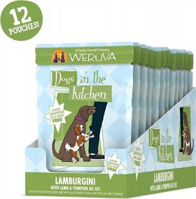 img 3 attached to 12-Pack Weruva Dogs In The Kitchen Lamburgini Dog Food Pouches With Lamb And Pumpkin Au Jus, 2.8 Oz Each, Green