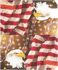 img 2 attached to Wamika North American Bald Eagle Flag Magnetic Mailbox Cover MailWraps Patriotic USA Memorial Day 4Th July Mailbox Wraps Post Box Garden Yard Home Decor For Outside Standard Size 20.8(L) X 18(W)