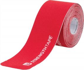 img 2 attached to StrengthTape Kinesiology Tape: 5M Precut Roll For Athletic Support & Injury Prevention - Multiple Colors!