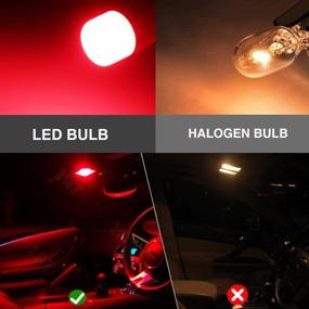 img 2 attached to Обновите освещение вашего автомобиля с помощью высокоэффективных красных светодиодных ламп JDM ASTAR U1