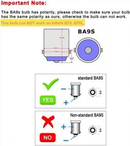 img 3 attached to 1445 LED Bulb BA9S LED 12V, Makergroup Miniature Bayonet Base Lights for RV Camper Trailer Car Boat Interior Light Bulbs, Map Reading Instruments Lights, Daylight White 6000K, Pack of 4