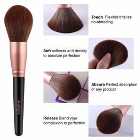 img 2 attached to Get Flawless Makeup With Daubigny'S 16Pcs Premium Synthetic Brush Set For Professional Foundation, Powder, Concealers, Eye Shadows And Blush