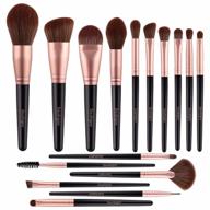 get flawless makeup with daubigny's 16pcs premium synthetic brush set for professional foundation, powder, concealers, eye shadows and blush logo