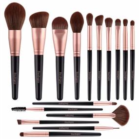 img 4 attached to Get Flawless Makeup With Daubigny'S 16Pcs Premium Synthetic Brush Set For Professional Foundation, Powder, Concealers, Eye Shadows And Blush