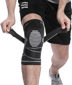 img 4 attached to Stay Active With BERTER Knee Brace - Compression Sleeve For Men And Women, Perfect For Running, Hiking, And Sports Activities