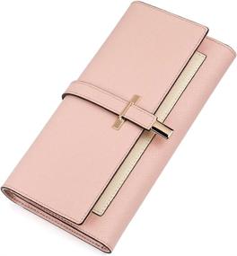 img 4 attached to Slim Trifold Designer Leather Wallet For Women: CLUCI Credit Card Holder With Stylish Features