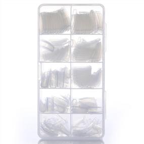 img 2 attached to 500 Clear French Style Artificial Nails - Half Tips With Box By Yimart®
