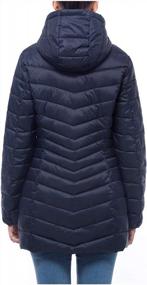 img 3 attached to Women'S Lightweight Packable Puffer Jacket: Rokka&Rolla Water-Resistant Hooded Winter Long Coat