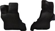 🚗 husky liners classic style series front floor liners - black for ford e-350/e-450 super duty and e-150/e-250 - 2 pcs logo