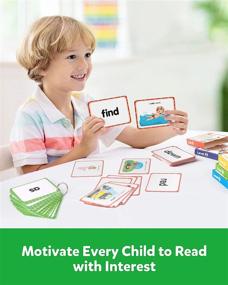 img 1 attached to Coogam Sight Words Flashcards - 220 Dolch Sightwords Game With Pictures & Sentences,Literacy Learning Reading Cards Toy For Kindergarten,Home School Kids 3 4 5 Year Old