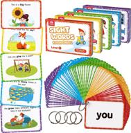 карточки coogam sight words flashcards - 220 dolch sightwords game с картинками и предложениями, обучение грамоте, карточки для чтения, игрушка для детского сада, домашних школьников 3, 4, 5 лет логотип